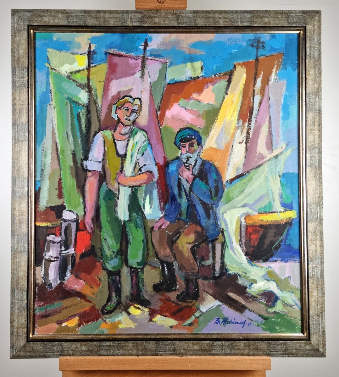 Bronius Murinas (1906 – 1986) Žvejai - Image 2