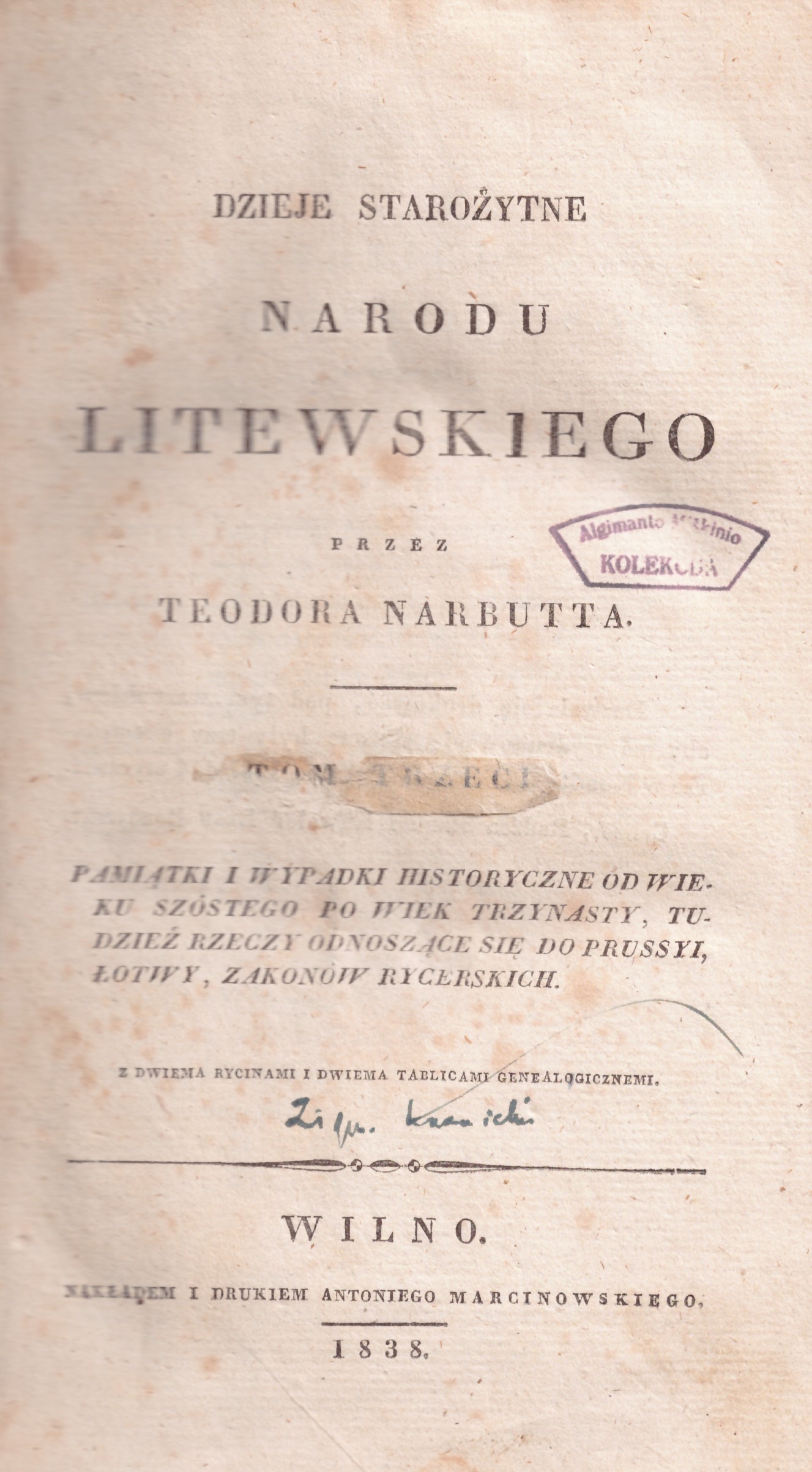 Narbutas lietuvių tautos istorija, 9 t. - Image 9