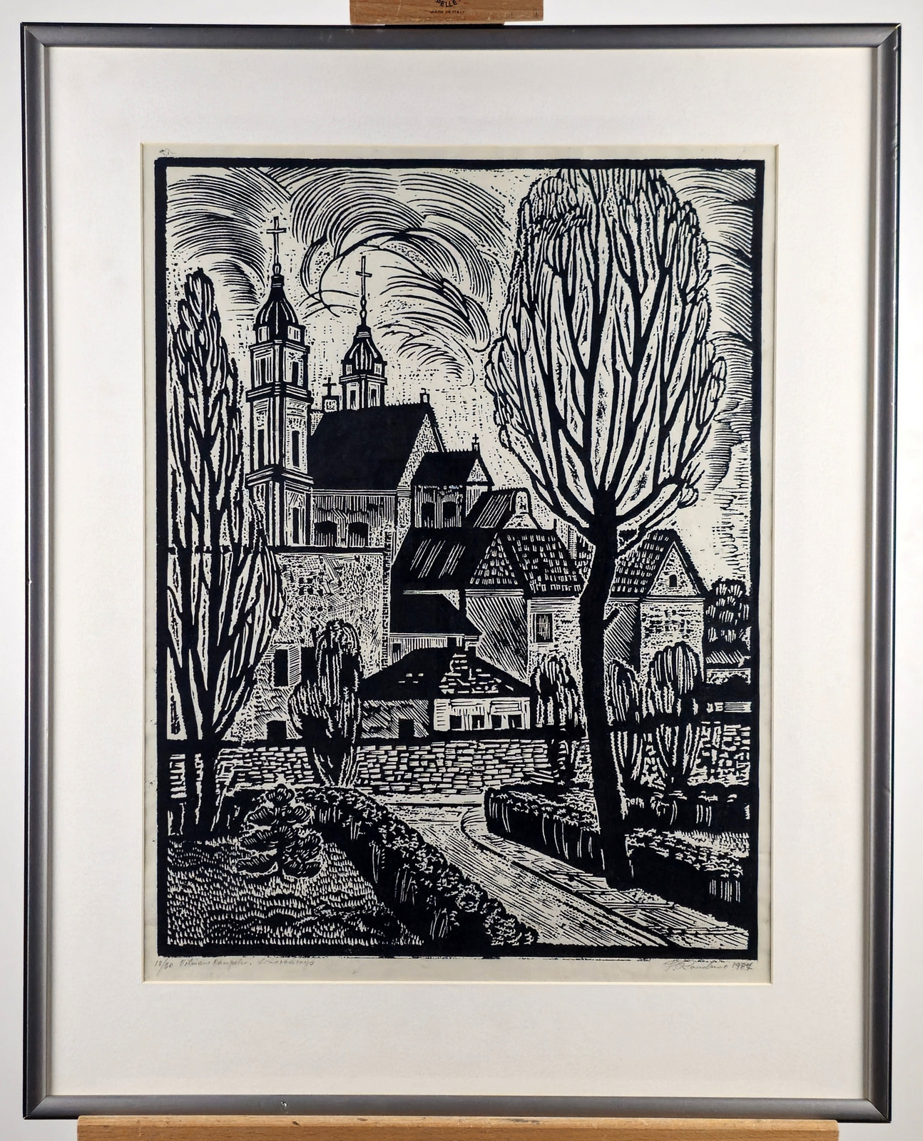 Petras Rauduvė (1912 - 1994)<br><em>Vilniaus kampelis</em> - Image 2