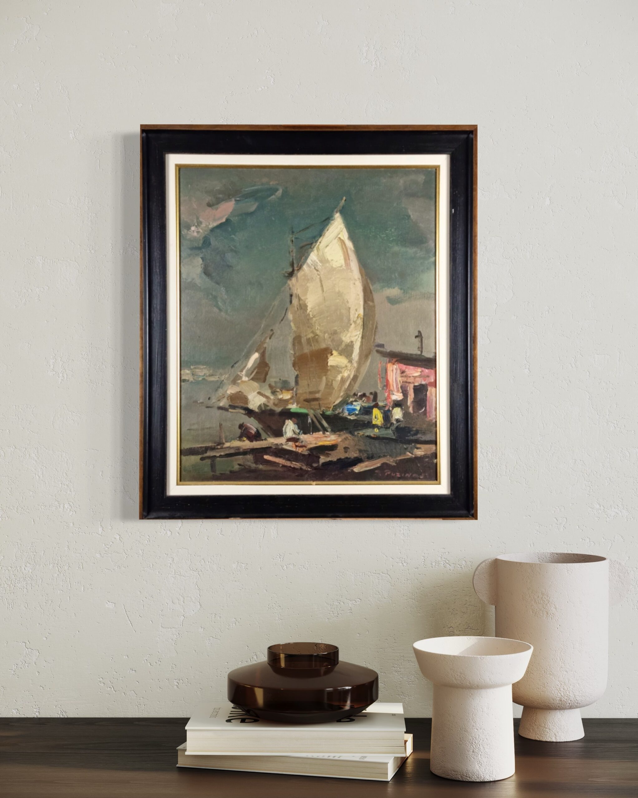 Povilas Puzinas (1907 – 1967) Uostas - Image 4