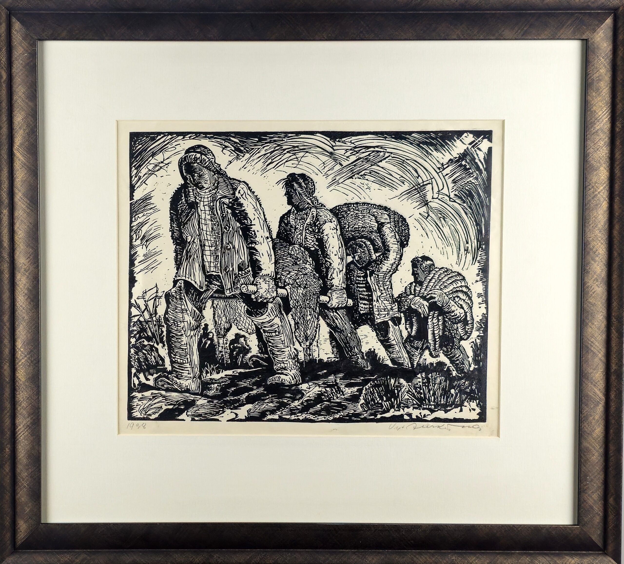 Vytautas Jurkūnas (1910–1993)<br><em>Po žvejybos</em> - Image 2